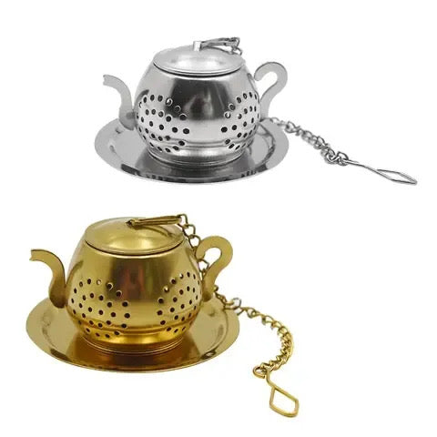 Single cup Infuser. (Teapot with Drip Tray)