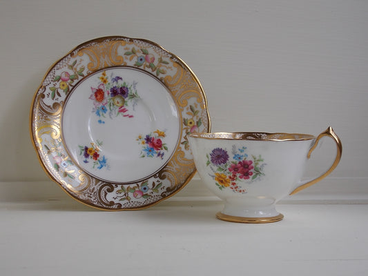 Dresden Style Tea Cup & Saucer