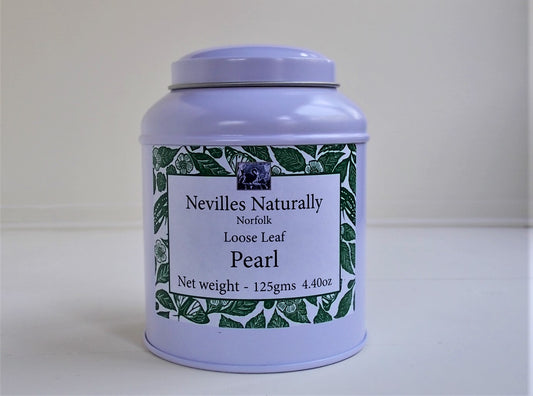 Organic Pearl Green Tea in a Caddie